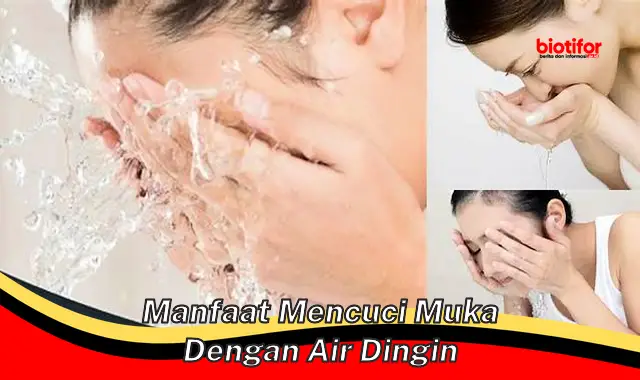 manfaat mencuci muka dengan air dingin