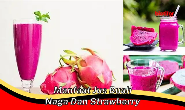 manfaat jus buah naga dan strawberry