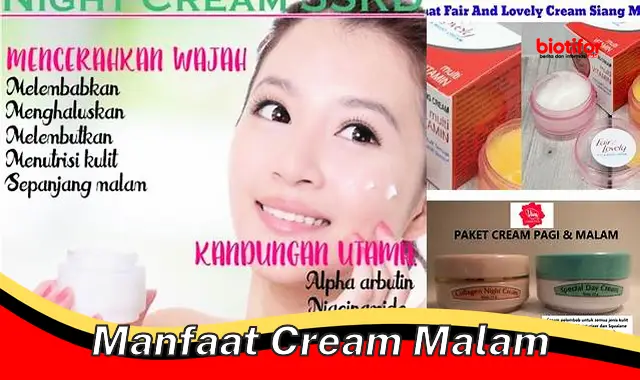 manfaat cream malam