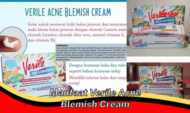 manfaat verile acne blemish cream