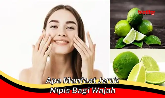 apa manfaat jeruk nipis bagi wajah