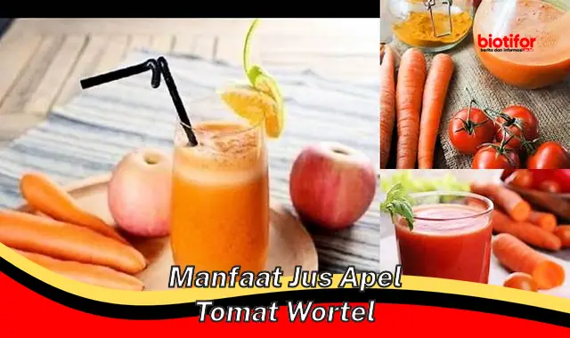 manfaat jus apel tomat wortel