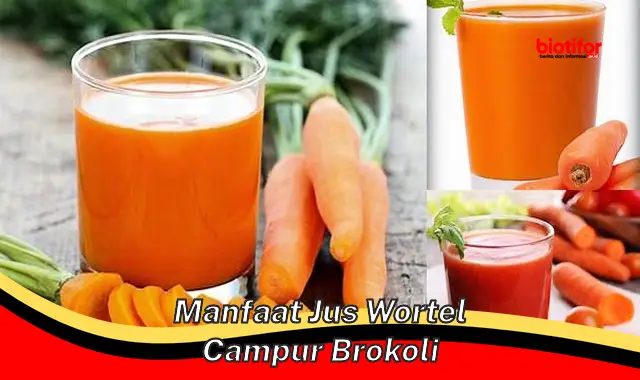 manfaat jus wortel campur brokoli