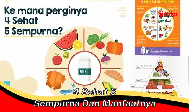 4 sehat 5 sempurna dan manfaatnya