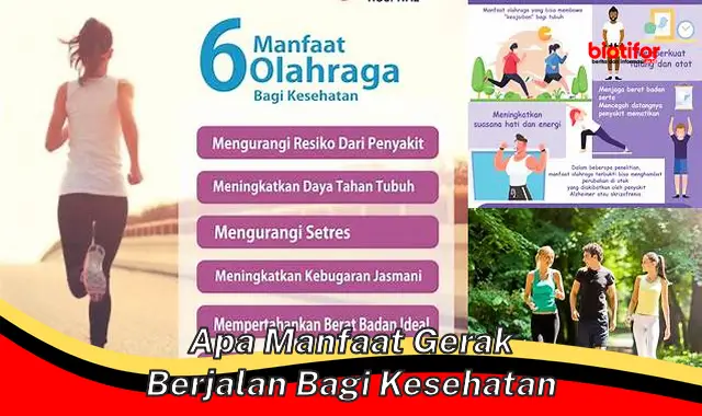 apa manfaat gerak berjalan bagi kesehatan