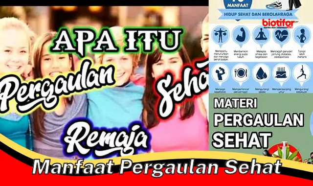 manfaat pergaulan sehat