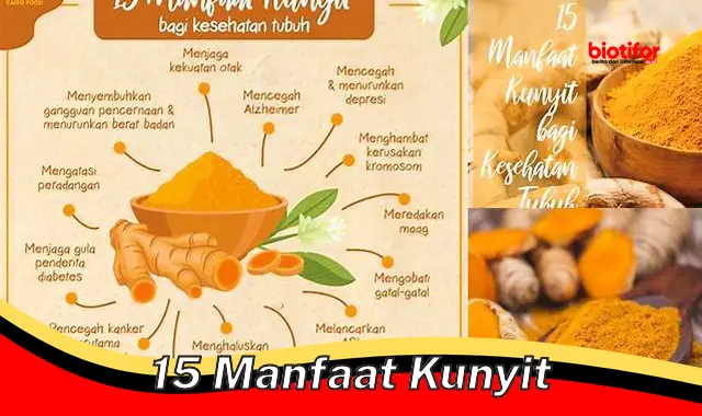 Temukan 15 Khasiat Kunyit Jarang Diketahui