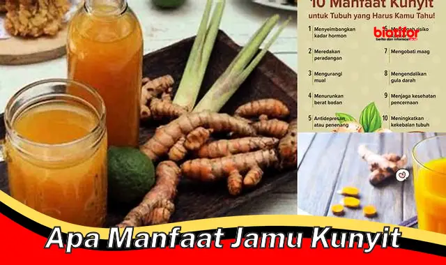 apa manfaat jamu kunyit