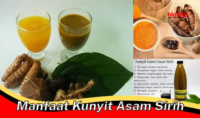 manfaat kunyit asam sirih