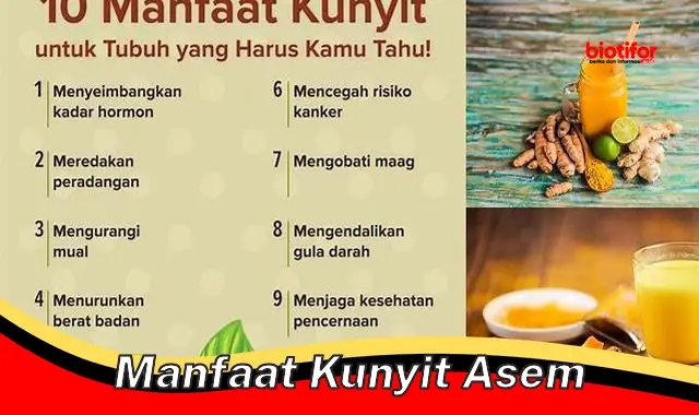 manfaat kunyit asem