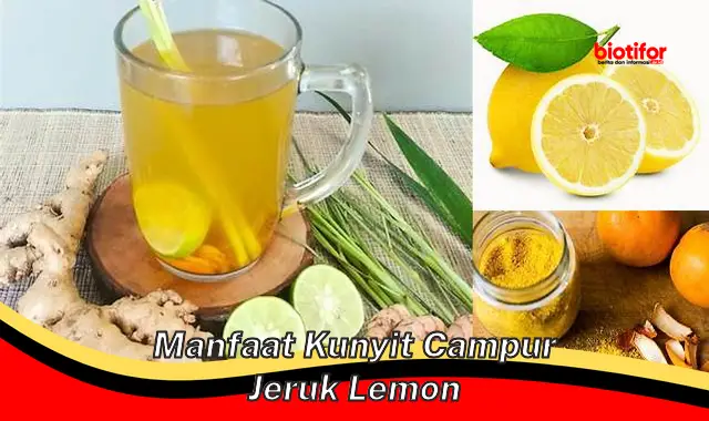 manfaat kunyit campur jeruk lemon