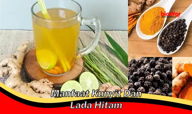 manfaat kunyit dan lada hitam