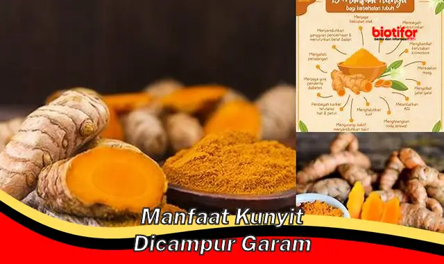 manfaat kunyit dicampur garam