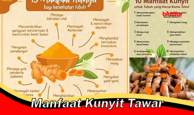 manfaat kunyit tawar