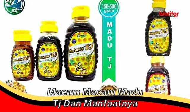 macam macam madu tj dan manfaatnya