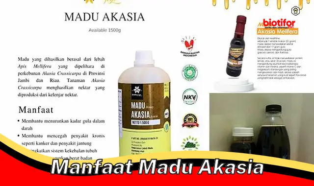 manfaat madu akasia