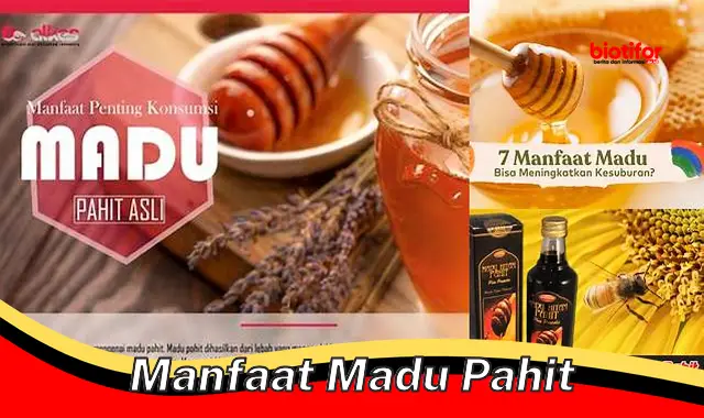 manfaat madu pahit