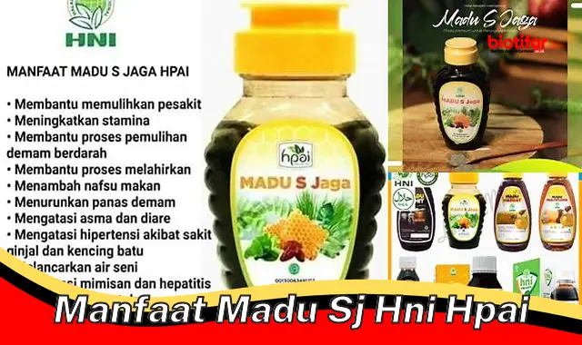 manfaat madu sj hni hpai