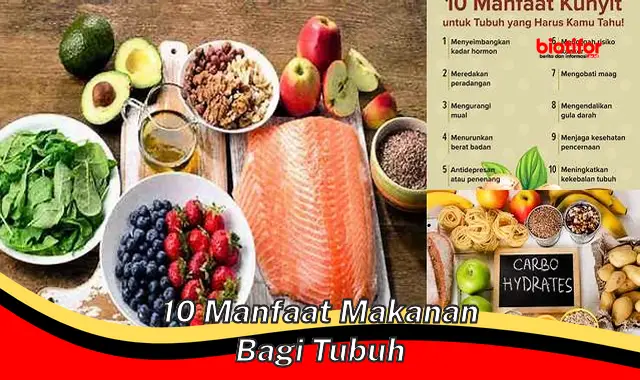 10 manfaat makanan bagi tubuh