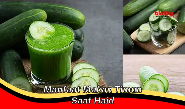 manfaat makan timun saat haid