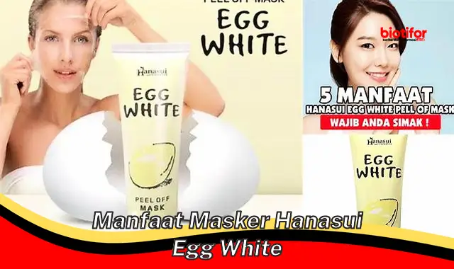 manfaat masker hanasui egg white