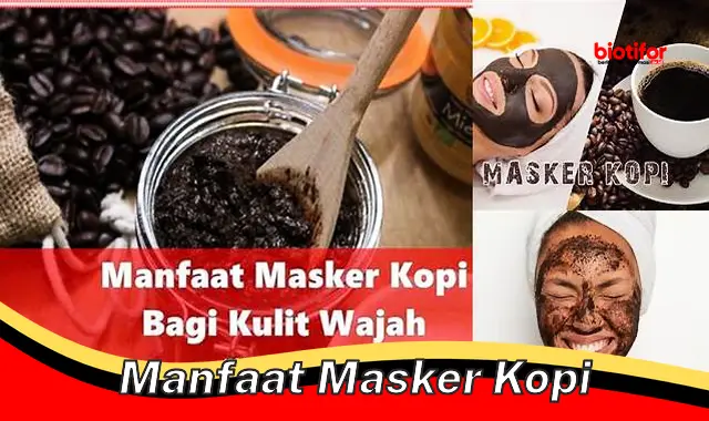 manfaat masker kopi