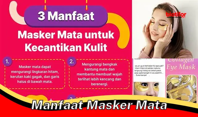 manfaat masker mata