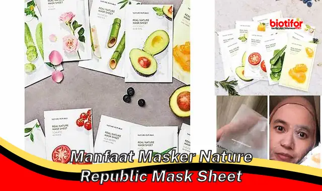 manfaat masker nature republic mask sheet