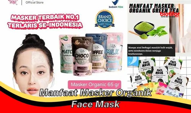 manfaat masker organik face mask