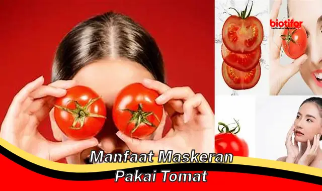 manfaat maskeran pakai tomat