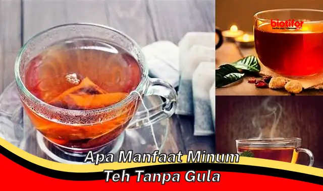 apa manfaat minum teh tanpa gula