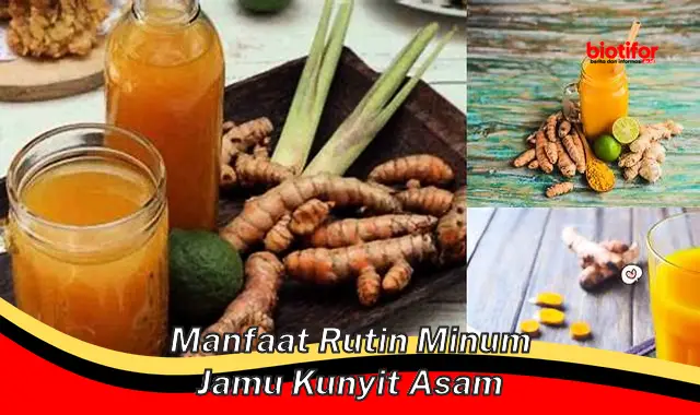 manfaat rutin minum jamu kunyit asam