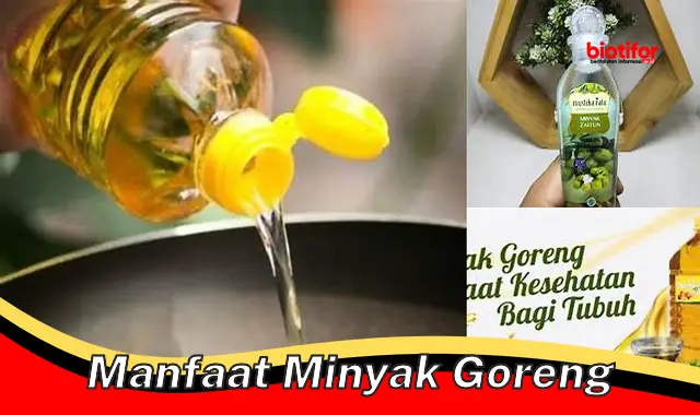 manfaat minyak goreng