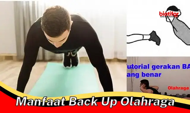 manfaat back up olahraga