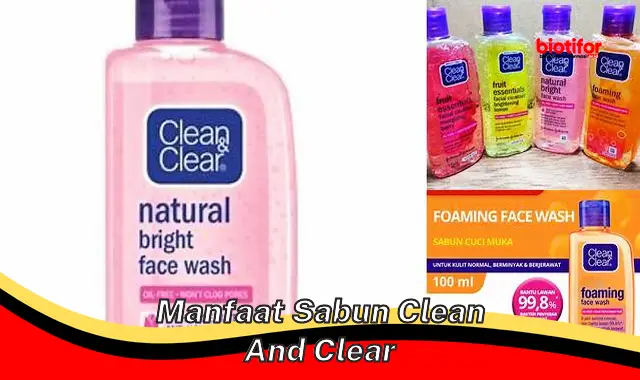 manfaat sabun clean and clear