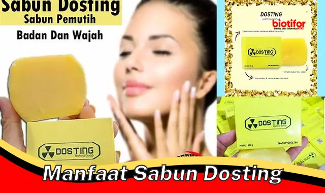 manfaat sabun dosting