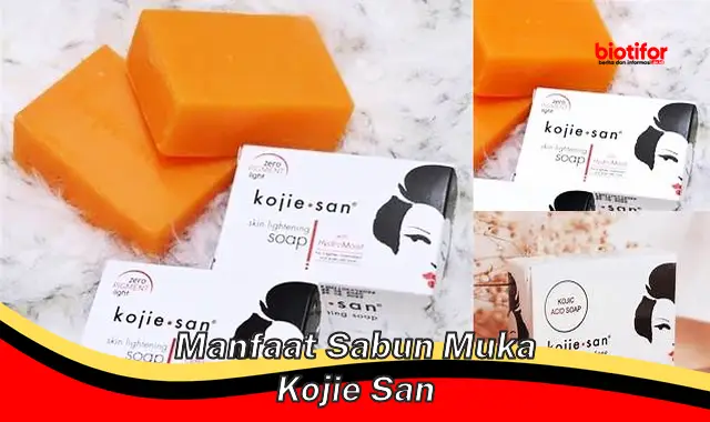 manfaat sabun muka kojie san