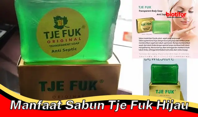 manfaat sabun tje fuk hijau