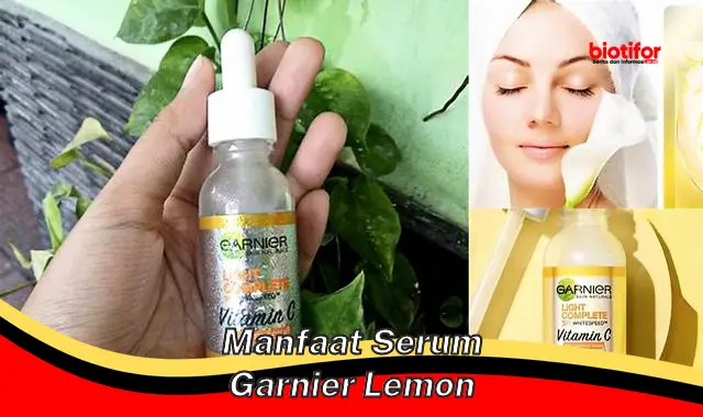 manfaat serum garnier lemon