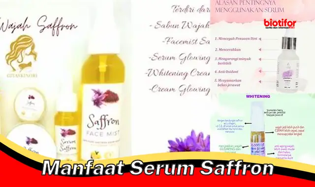 Temukan Manfaat Serum Saffron yang Jarang Diketahui