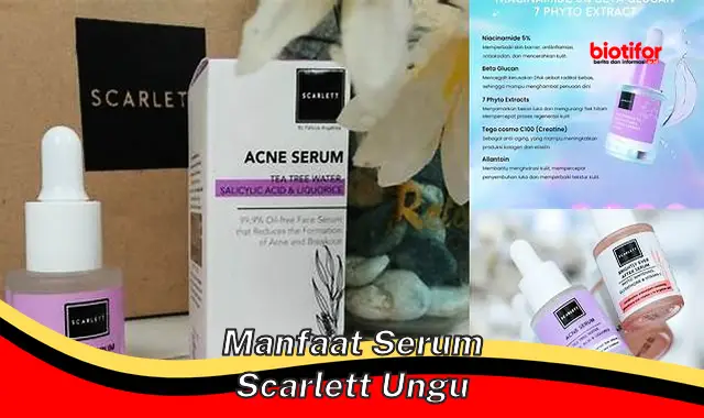 manfaat serum scarlett ungu