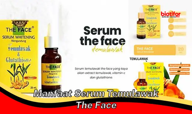 manfaat serum temulawak the face