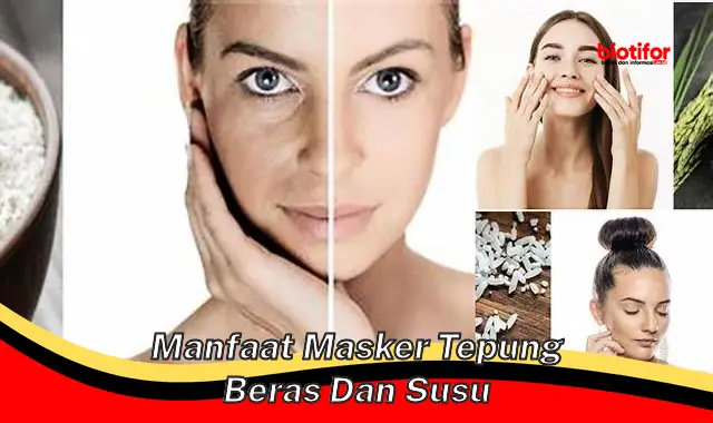 manfaat masker tepung beras dan susu