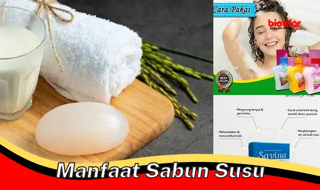 manfaat sabun susu