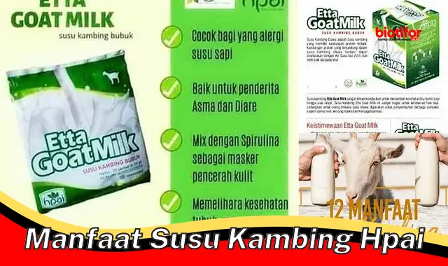 manfaat susu kambing hpai