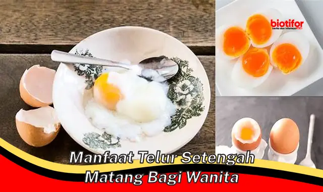 manfaat telur setengah matang bagi wanita