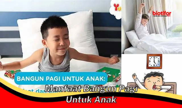 manfaat bangun pagi untuk anak