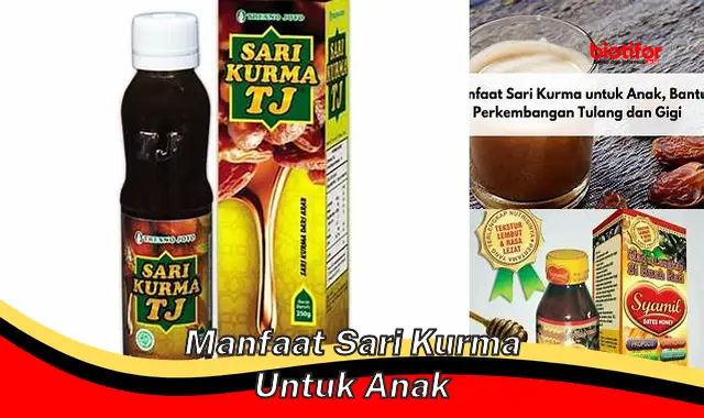 manfaat sari kurma untuk anak