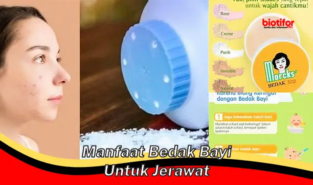 manfaat bedak bayi untuk jerawat