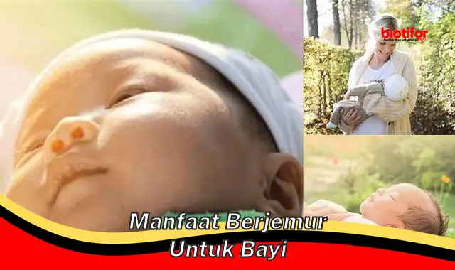 manfaat berjemur untuk bayi